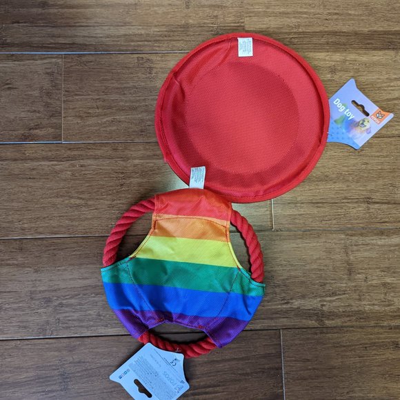 FOFOS Bundle of 2 Rainbow Pride Dog Toys - Picture 4 of 5